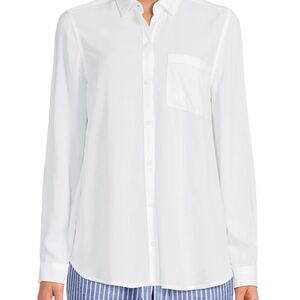 beachlunchlounge White Button-Up Shirt